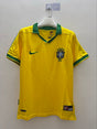 BRAZIL HOME RETRO JERSEY - Yellow
