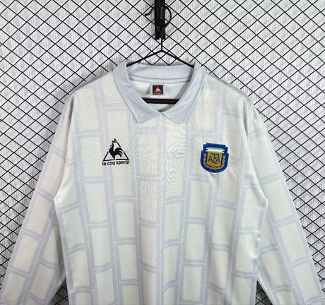 ARGENTINA CAMISETA RETRO MANGA LARGA - Blanco
