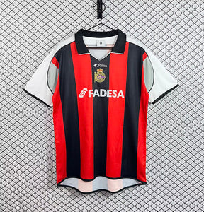 DEPORTIVO LA CORUNA AWAY RETRO JERSEY - Red/Black