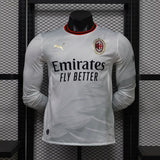MILAN 2026/27 MAILLOT EXTÉRIEUR - Blanc, Manches longues, Version joueur