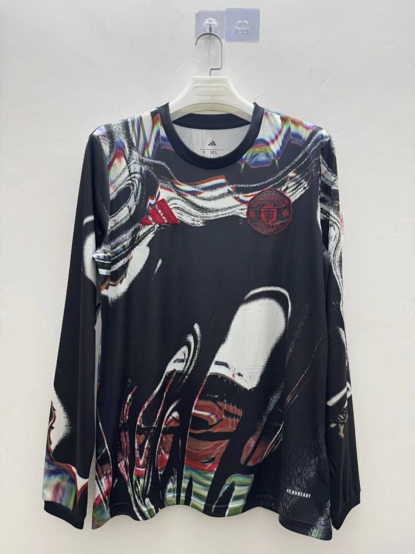 MANCHESTER UNITED 2026/27 SPECIAL EDITION TRAINING JERSEY - Black, Long Sleeve