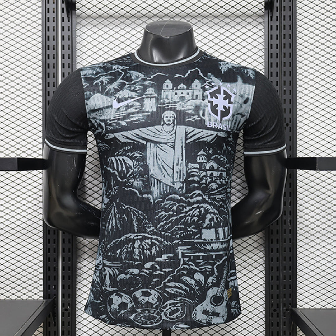 BRAZIL 2026/27 SPECIAL EDITION JERSEY - Black, Christ Print