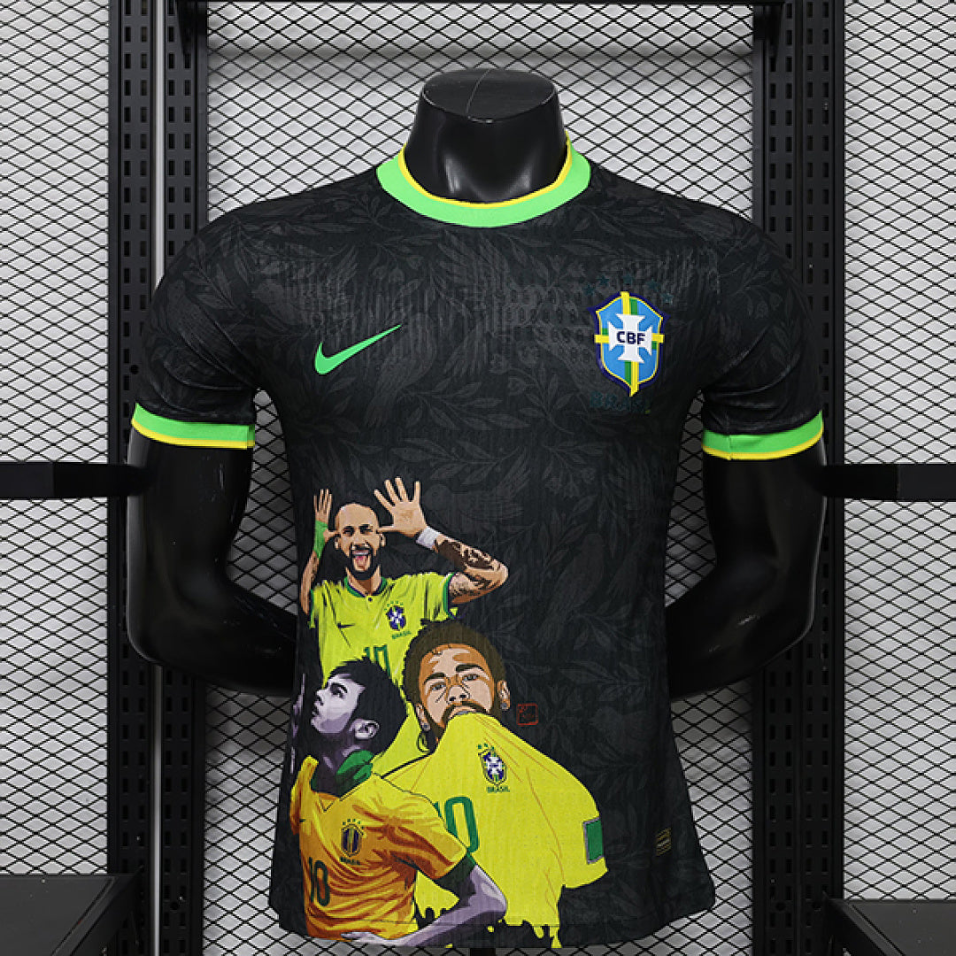BRAZIL 2026/27 SPECIAL EDITION JERSEY - Black, Art Print