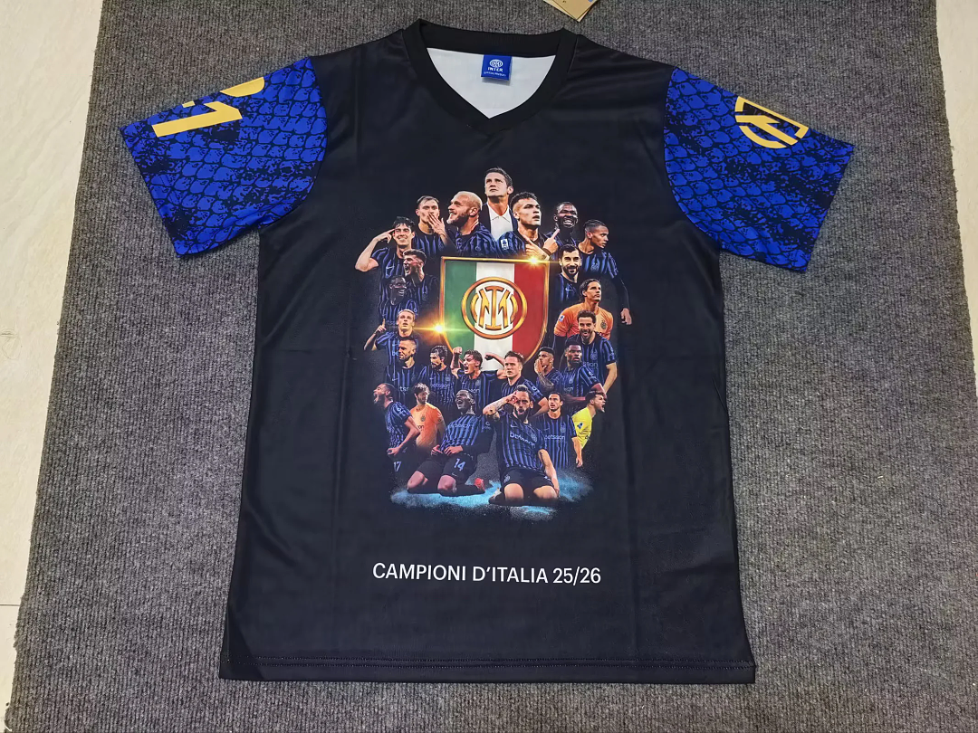 INTER 2026/27 SPECIAL EDITION JERSEY - Black, Champions