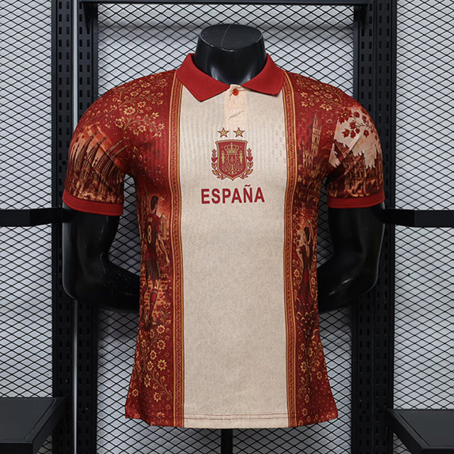 SPAIN 2026/27 SPECIAL EDITION JERSEY - Beige, Red, 2 Stars