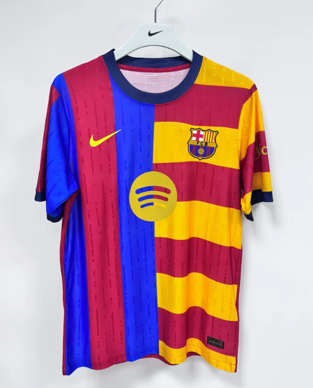 BARCELONA 2026/27 SPECIAL EDITION TRAINING JERSEY - Red, Yellow Stripes