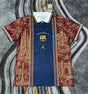 BARCELONA 2026/27 SPECIAL EDITION POLO - Navy, Red Pattern