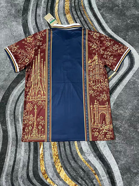 BARCELONA 2026/27 POLO EDIZIONE SPECIALE - Blu navy, Fantasia rossa