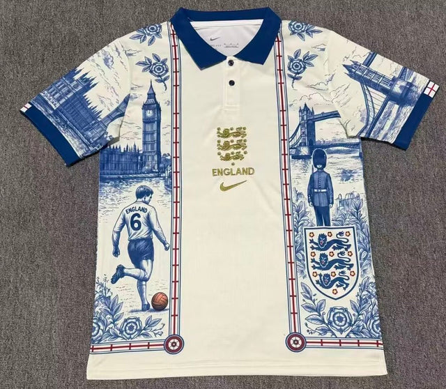 ENGLAND 2026/27 SPECIAL EDITION POLO - Beige, Blue Art