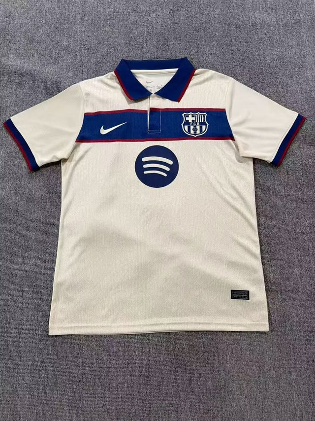 BARCELONA 2026/27 SPECIAL EDITION POLO - White, Beige