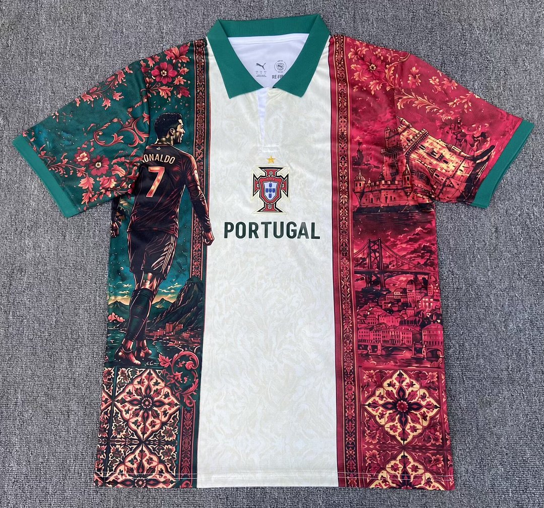 PORTUGAL 2026/27 SPECIAL EDITION JERSEY - White, Red Pattern