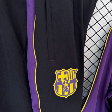 Barcelona 2026/27 Windbreaker Tracksuit - Black/Purple
