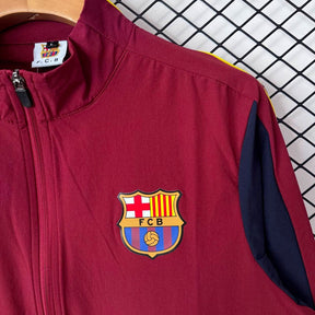 Barcelona 2026/27 Windbreaker Tracksuit - Dark Red