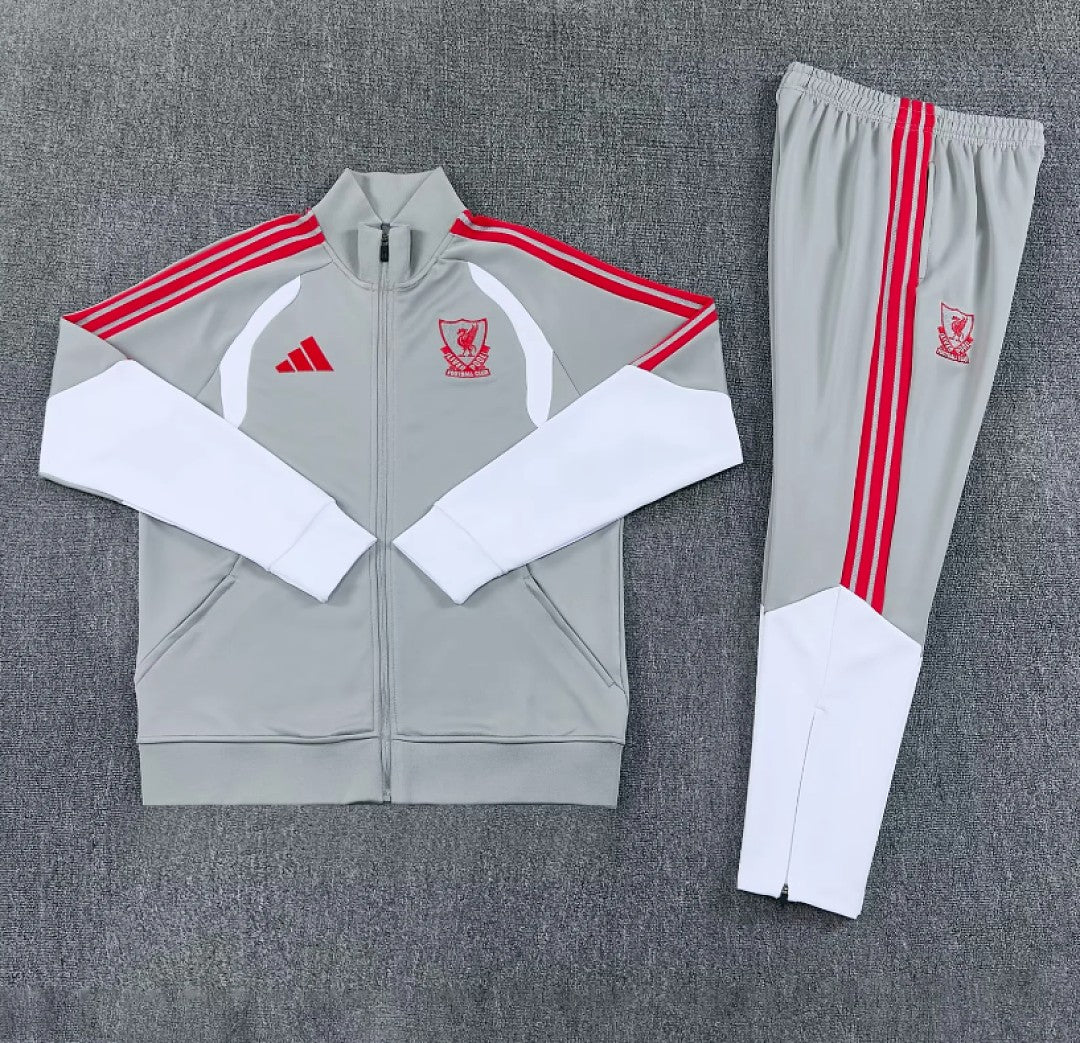 Liverpool 2026/27 Tracksuit - Grey/White