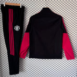 Manchester United 2026/27 Windbreaker Tracksuit - Black/Red