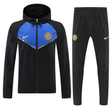 Inter 2026/27 Windbreaker Tracksuit - Black/Blue, With Cap