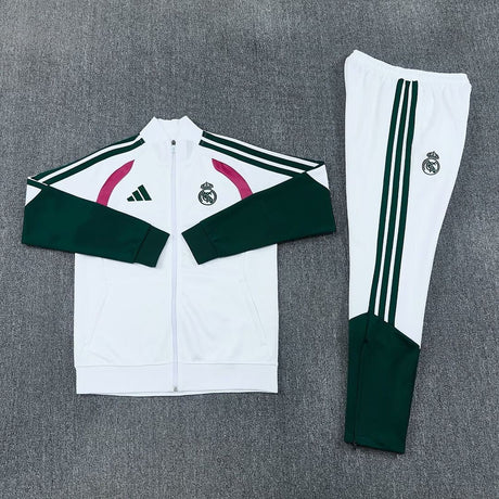 Real Madrid 2026/27 Agasalho - Branco/Verde/Rosa