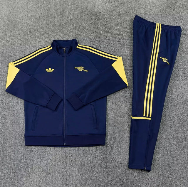 Arsenal 2026/27 Tracksuit - Dark Blue/Yellow, Model 2