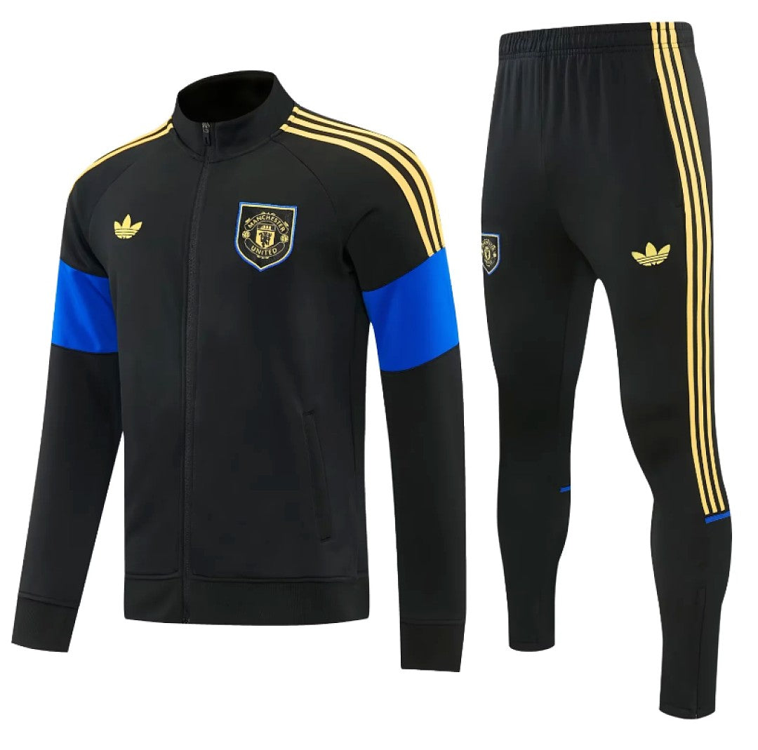 Manchester United 2026/27 Tracksuit - Black/Blue