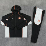 Chelsea 2026/27 Windbreaker Tracksuit - Black/Grey, With Cap