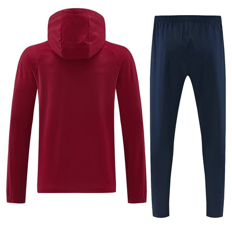 Barcelona 2026/27 Windbreaker Tracksuit - Dark Red, With Cap