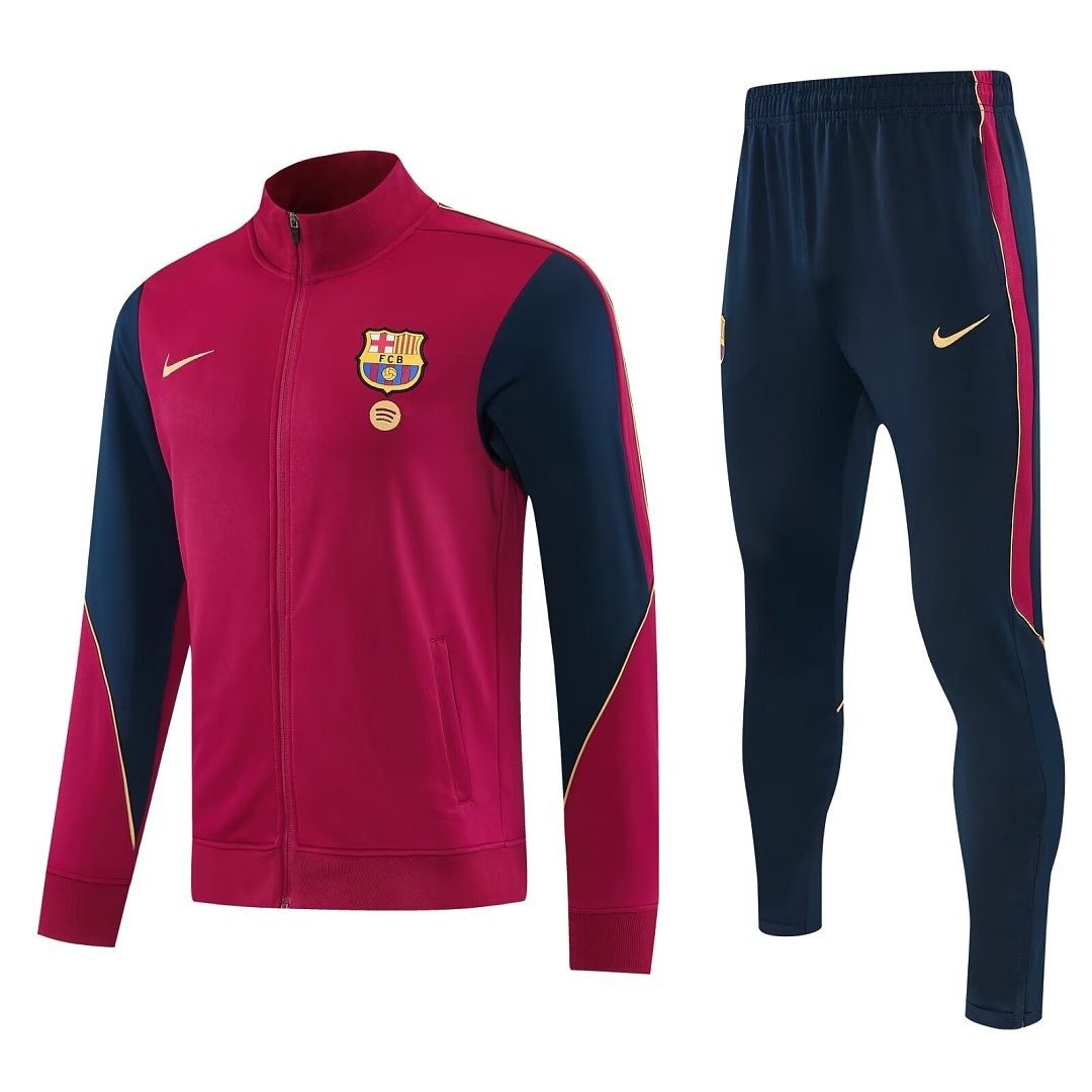Barcelona 2026/27 Tracksuit - Dark Red, Model 2