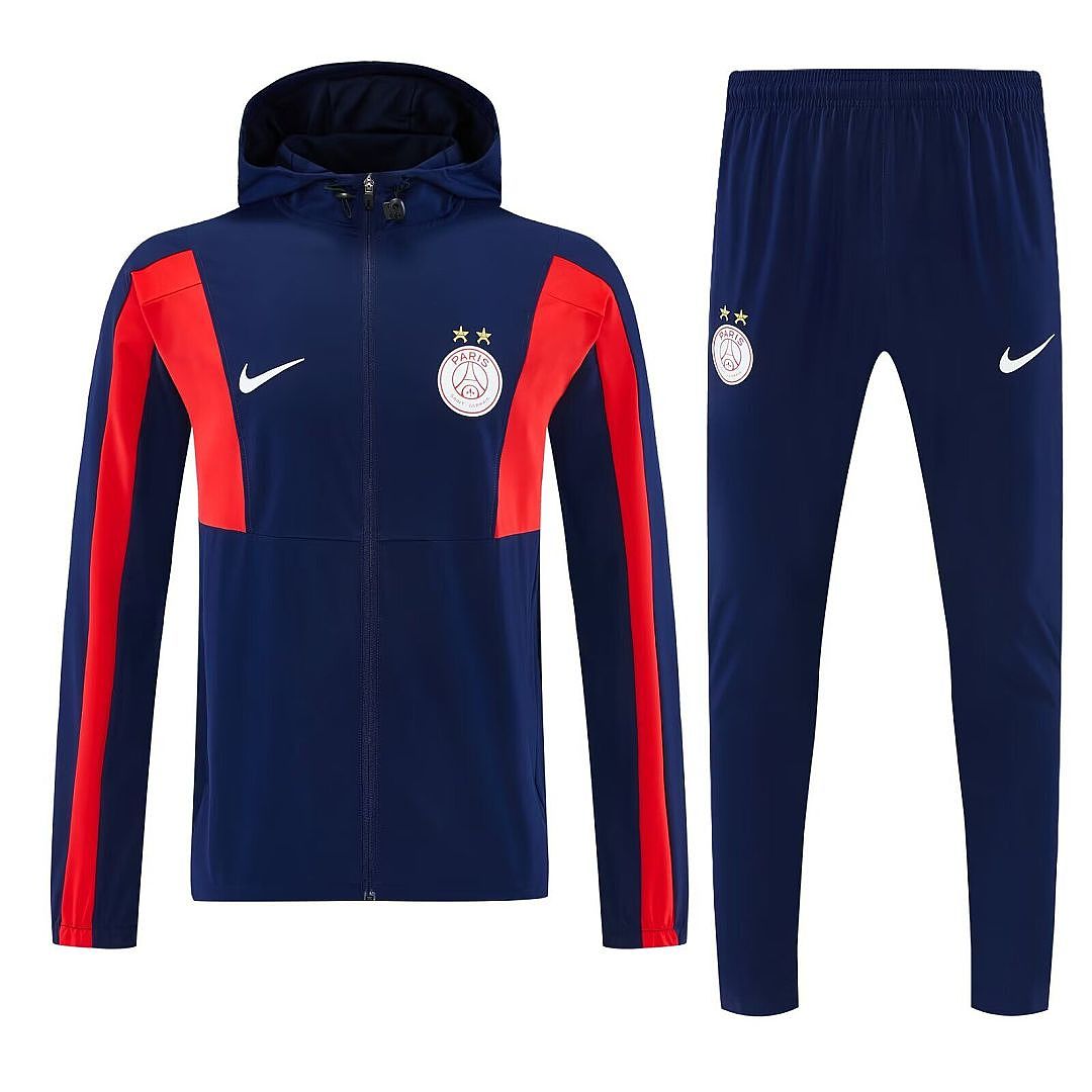 Ajax 2026/27 Tuta con Cappuccio - Blu Navy/Rosso