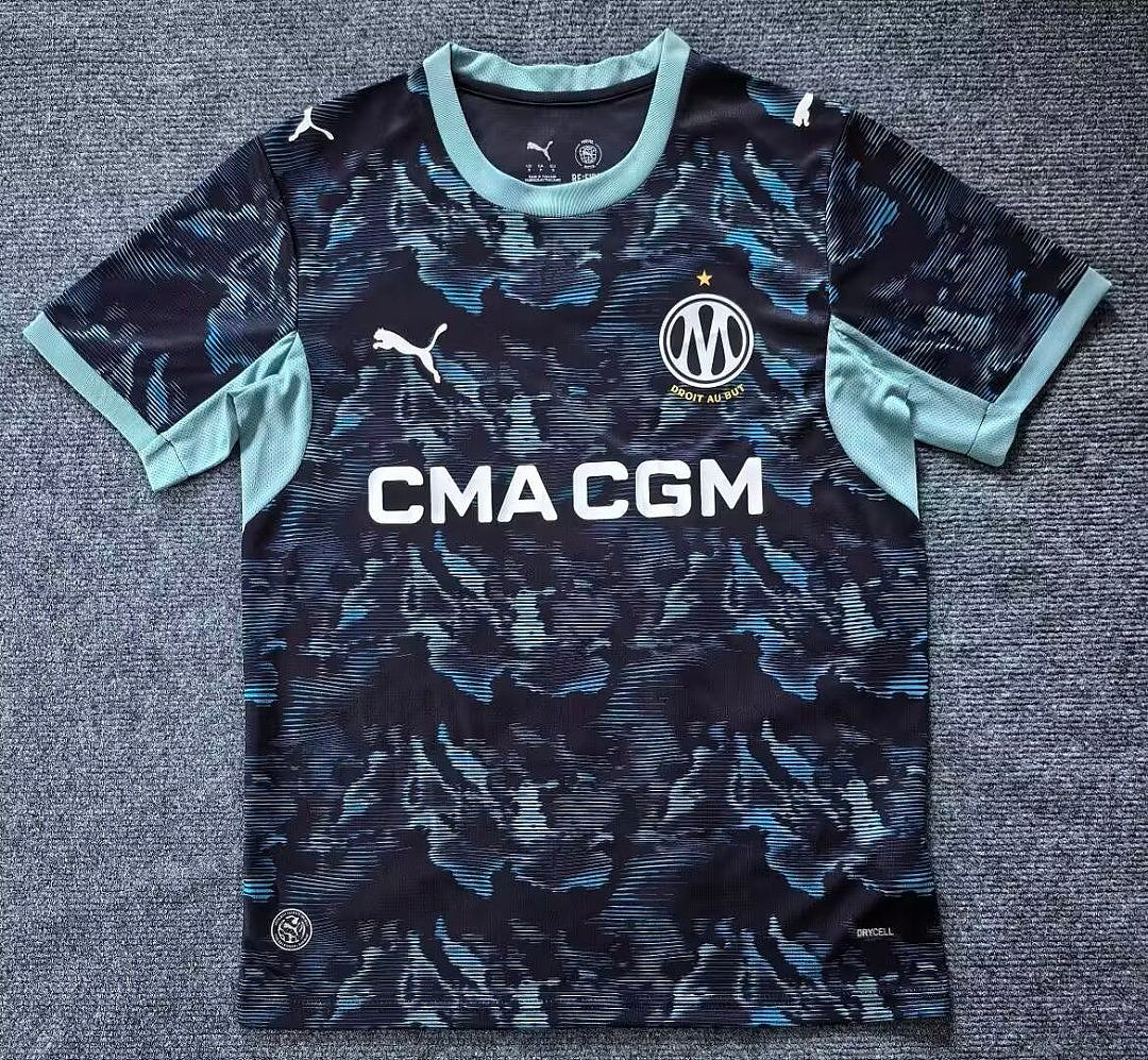 OLYMPIQUE MARSEILLE 2026/27 AWAY JERSEY - Navy Pattern