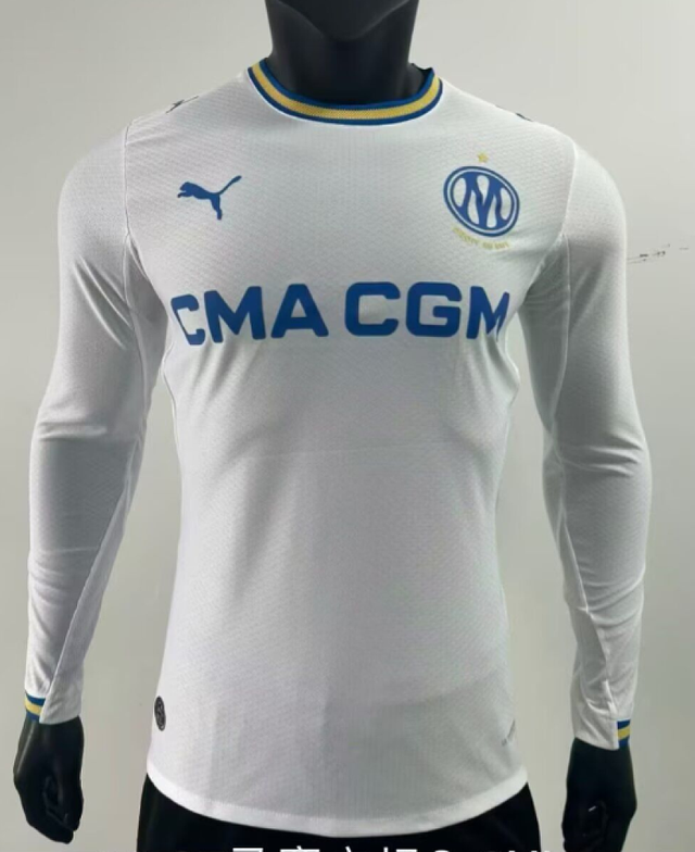 OLYMPIQUE MARSEILLE 2026/27 HOME LONG SLEEVE JERSEY - White