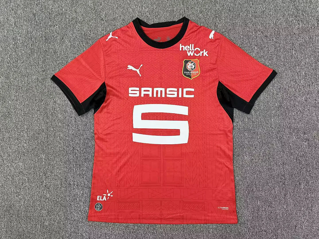 STADE RENNAIS 2026/27 HOME JERSEY - Red/Black