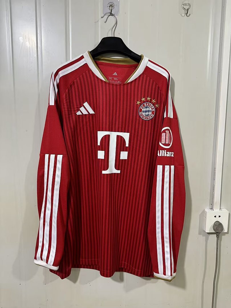 BAYERN MUNICH 2026/27 HOME LONG SLEEVE JERSEY - Red
