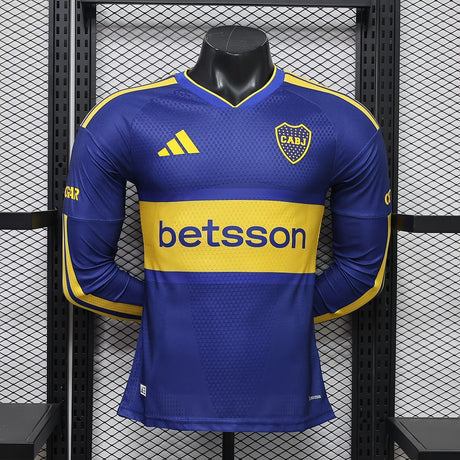BOCA JUNIORS 2026/27 HJEMMEBANETRØJE LANGÆRMET - Blå/Gul