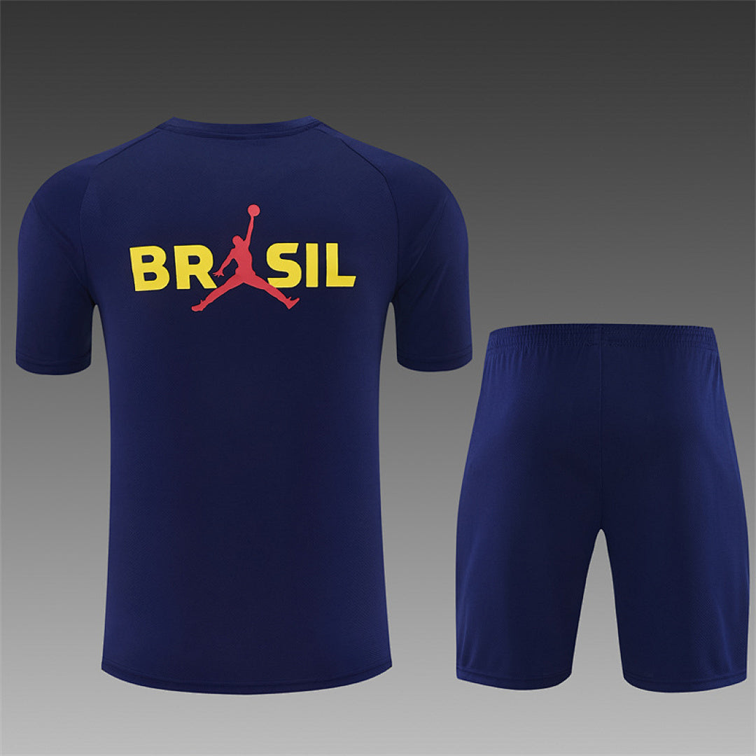 BRAZIL 2026/27 TRAINING KIT SHIRT + SHORT - Navy - back