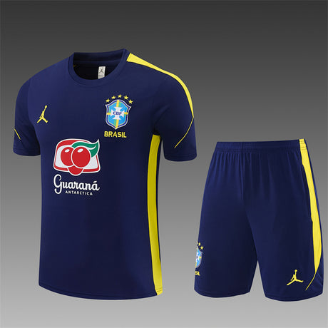 BRÉSIL 2026/27 ENSEMBLE D'ENTRAÎNEMENT MAILLOT + SHORT - Bleu Marine