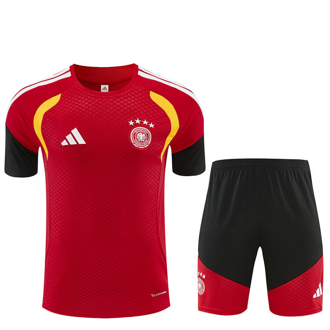 GERMANY 2026/27 TRAINING KIT SHIRT + SHORT - Red - front