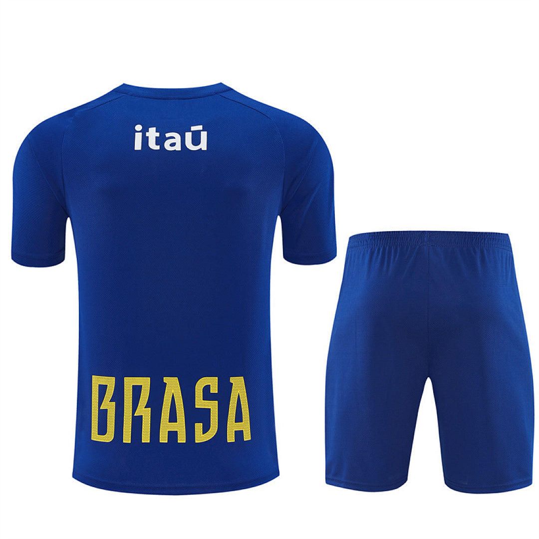 BRAZIL 2026/27 TRAINING KIT SHIRT + SHORT - Blue - back