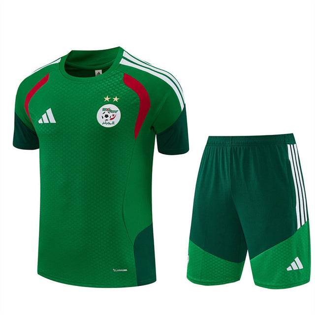 ALGERIA 2026/27 TRAINING KIT SHIRT + SHORT - Green - front