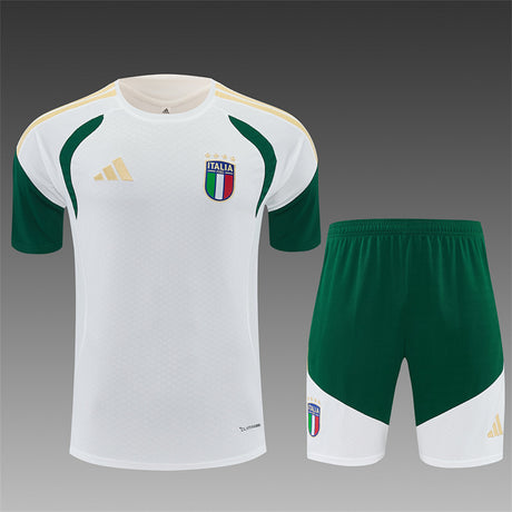 ITALIË 2026/27 TRAININGSSET SHIRT + SHORT - Wit