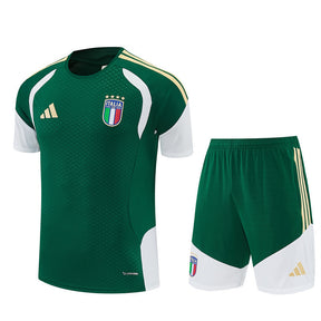ITALY 2026/27 TRAINING KIT SHIRT + SHORT - Green - front