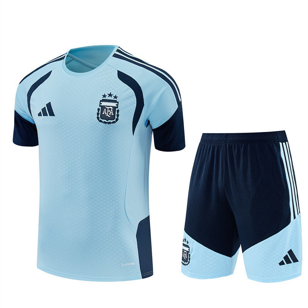 ARGENTINA 2026/27 TRAINING KIT SHIRT + SHORT - Light Blue - front