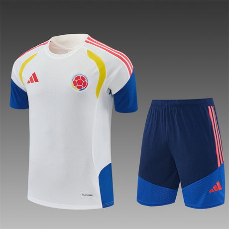 KOLUMBIEN 2026/27 TRAININGSSET TRIKOT + SHORTS - Weiß