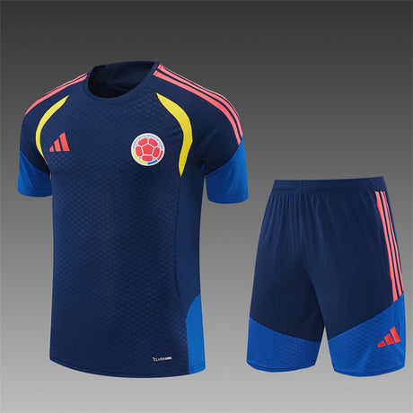 KOLUMBIEN 2026/27 TRAININGSSET TRIKOT + SHORTS - Marineblau