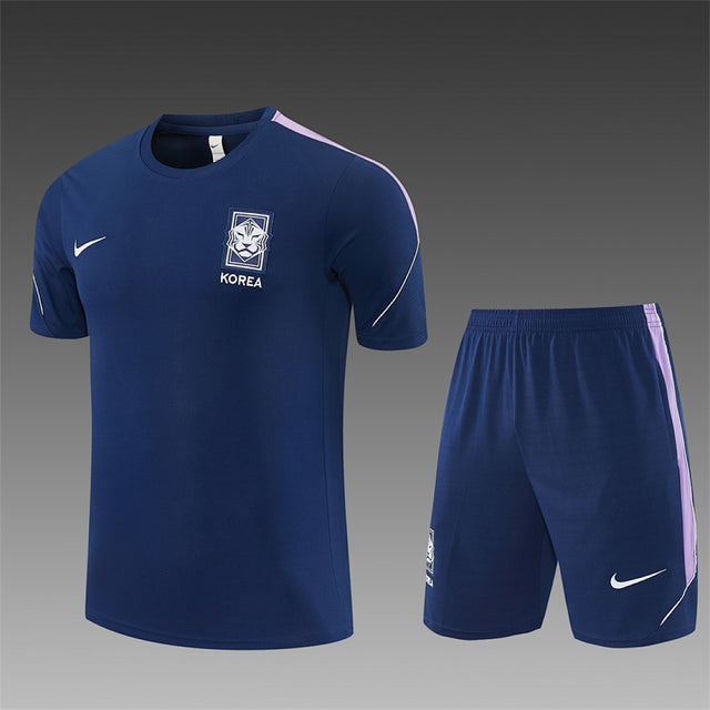 SOUTH KOREA 2026/27 TRAINING KIT SHIRT + SHORT - Navy - front