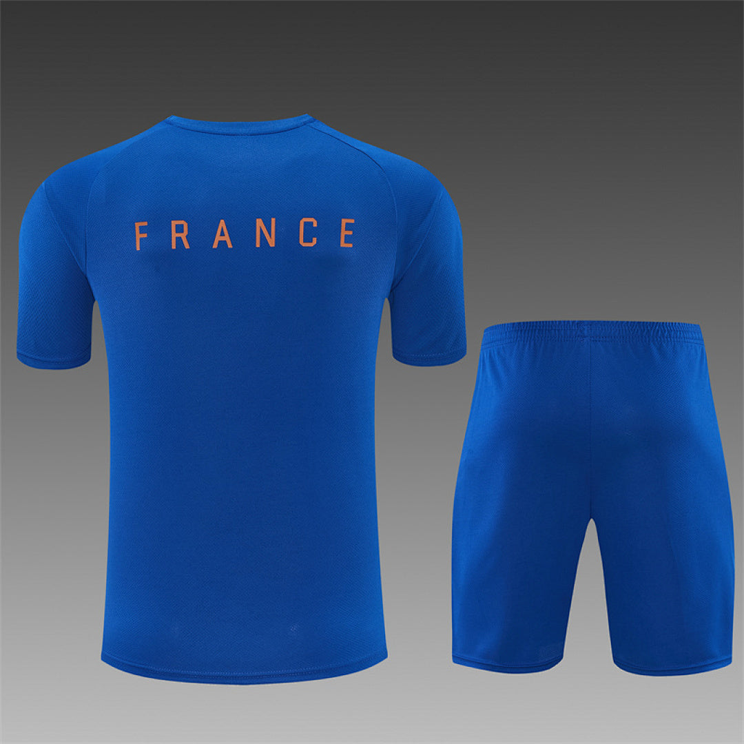 FRANCE 2026/27 TRAINING KIT SHIRT + SHORT - Blue - back