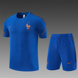 FRANCE 2026/27 TRAINING KIT SHIRT + SHORT - Blue - front
