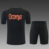 NETHERLANDS 2026/27 TRAINING KIT SHIRT + SHORT - Black - back