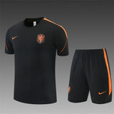NETHERLANDS 2026/27 TRAINING KIT SHIRT + SHORT - Black - front