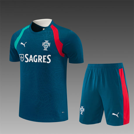 PORTUGAL 2026/27 TRÄNINGSSET TRÖJA + SHORTS - Mörkgrön