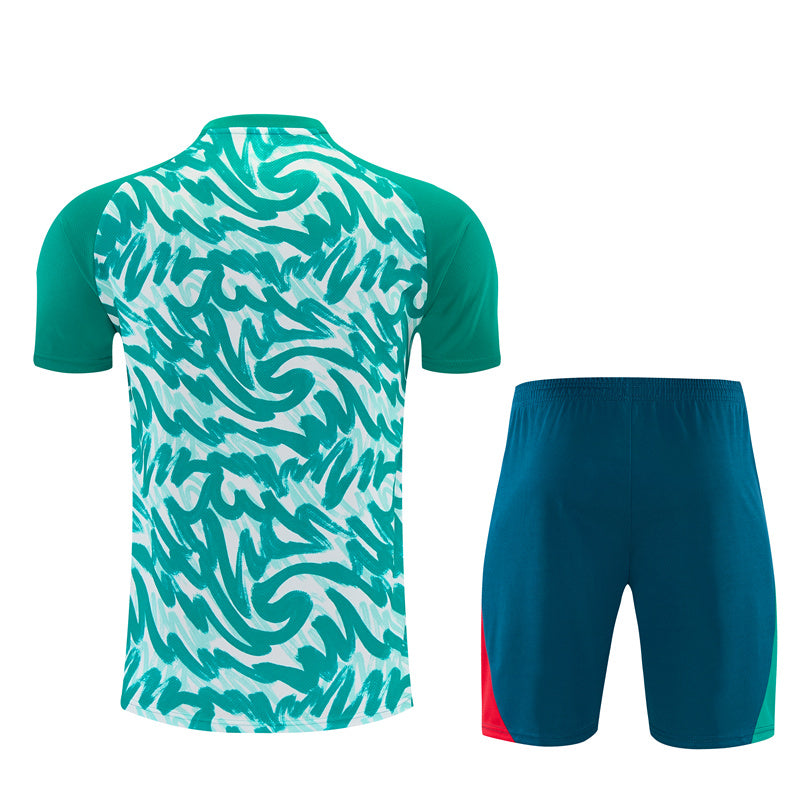 PORTUGAL 2026/27 TRAINING KIT SHIRT + SHORT - Green/White Camo - back