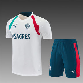 PORTUGAL 2026/27 TRAINING KIT SHIRT + SHORT - White - front